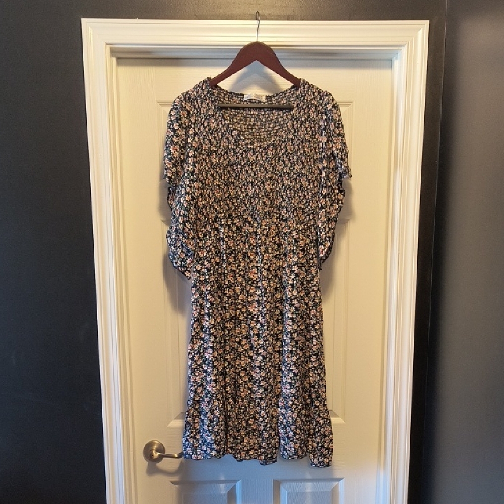 Keluunni Floral Print Women's Dress, Size 18